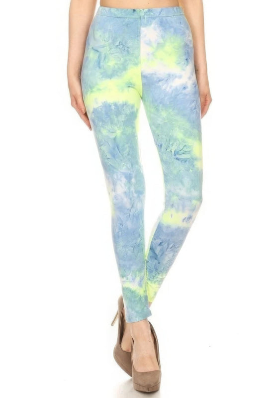 Tie Dye High-Waisted Leggings For Women